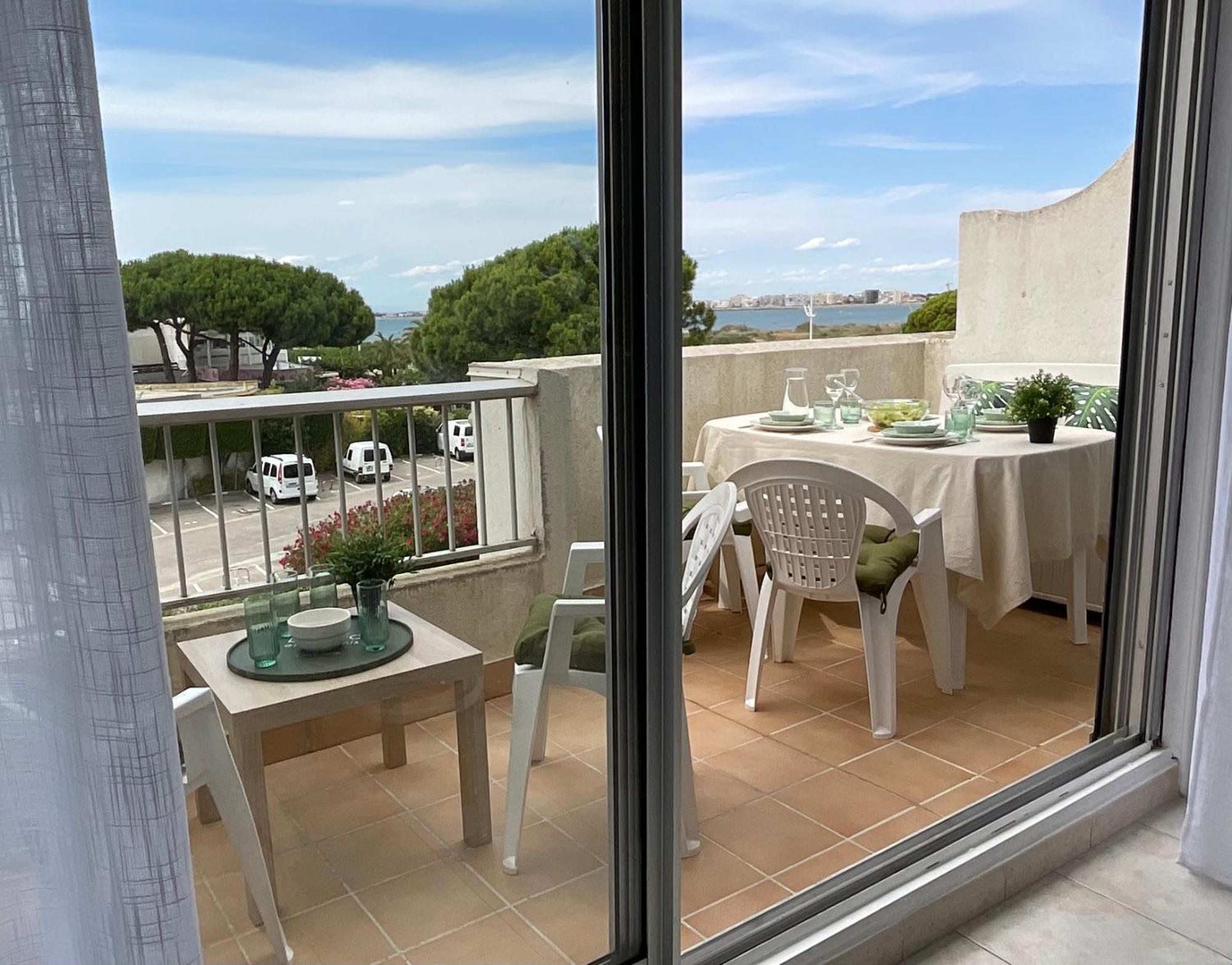Studio Le Vue Mer Acces Direct A La Plage Parking Prive Clim Belle Terrasse Le Grau-du-Roi Kültér fotó